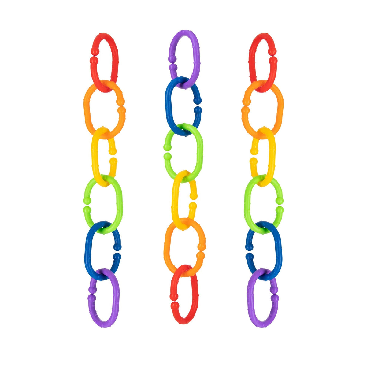 Linkables Teething Toys - Primary Colors - 18 pack
